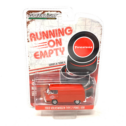 Greenlight Running on Empty 1969 Volkswagen Type 2 Panel Van 1:64 Diecast