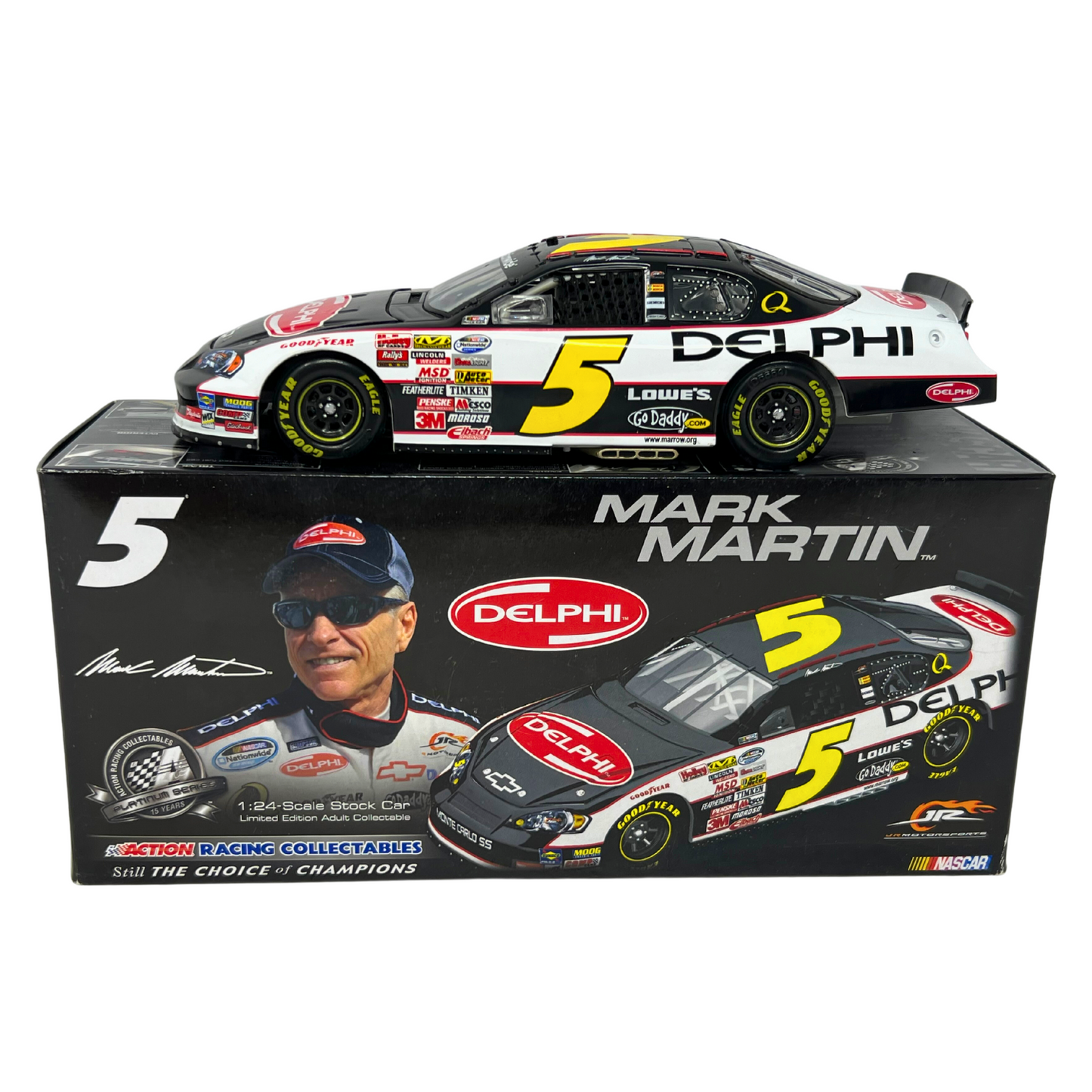 Action Nascar #5 Mark Martin Delphi 2008 Monte Carlo SS 1:24 Diecast