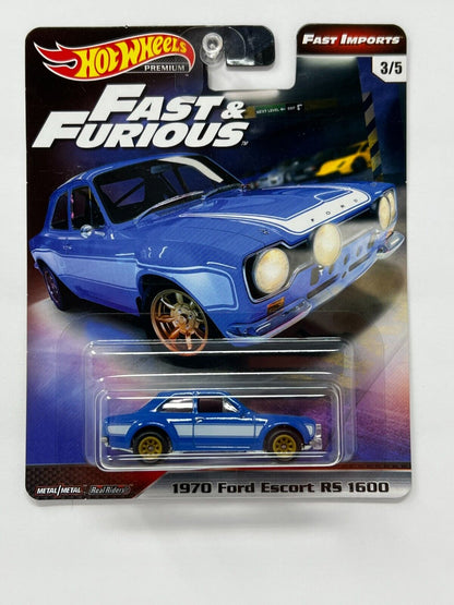 Hot Wheels Premium Fast & Furious Fast Imports 1970 Ford Escort RS 1:64 Diecast