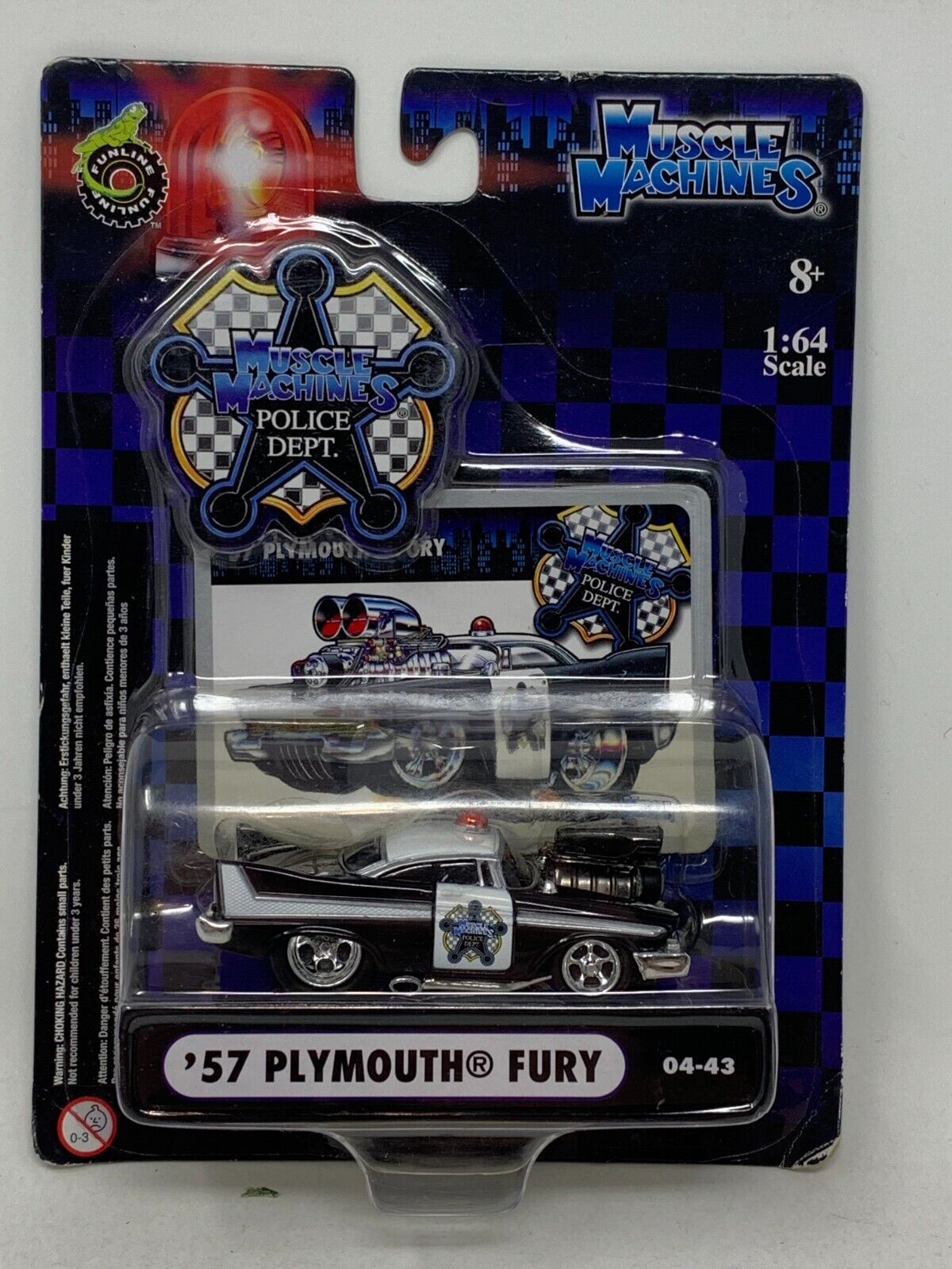 Muscle Machines '57 Plymouth Fury 1:64 Diecast