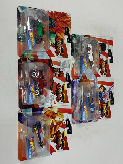 Hot Wheels Character Cars Capcom Street Fighter Complete Set of 5 1:64 Diecast