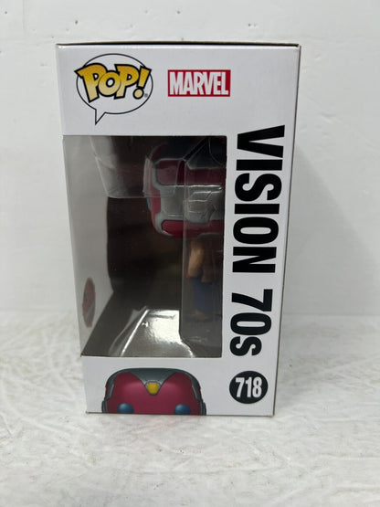 Funko Pop! Marvel Studios Wanda Vision #718 Vision 70s EB Exclusive Bobble-Head