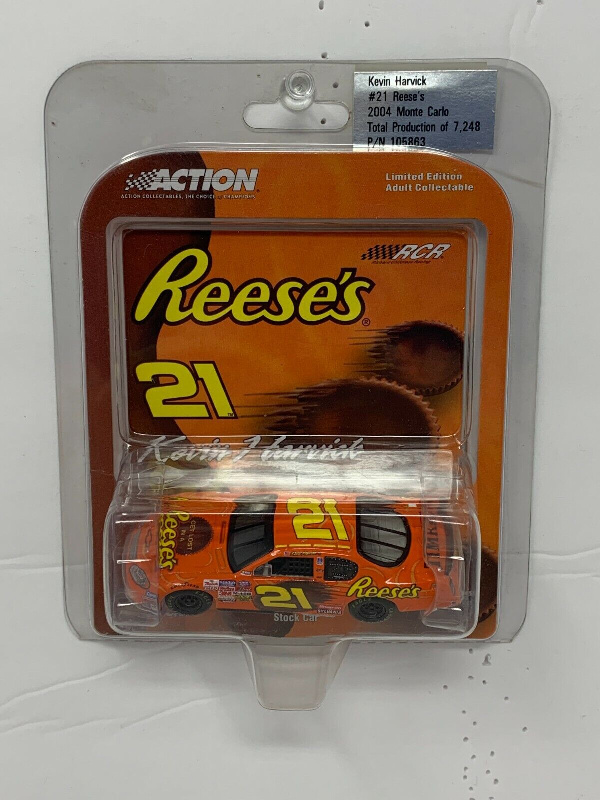 Action Nascar #21 Reese's Kevin Harvick 2004 Monte Carlo 1:64 Diecast