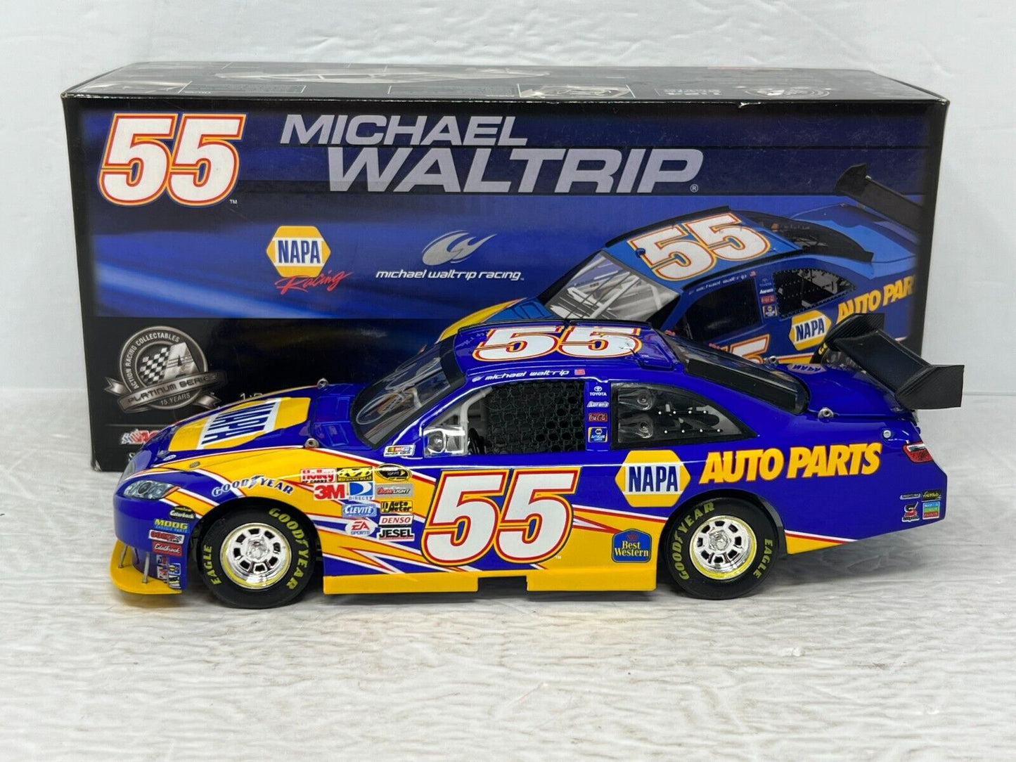 Action Nascar #55 Michael Waltrip NAPA 2008 Camry 1:24 Diecast AUTOGRAPHED