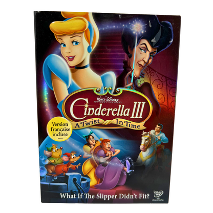 Cinderella III 3 A Twist in Time (DVD, 2007) Disney Good Condition!!!