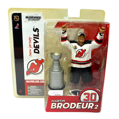 Mcfarlane NHL Martin Brodeur New Jersey Devils Series 9 Figure W/ Stanley Cup