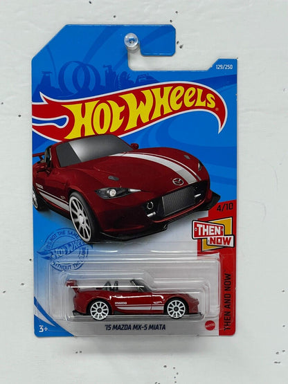 Hot Wheels Then and Now 2015 Mazda MX-5 Miata JDM 1:64 Diecast