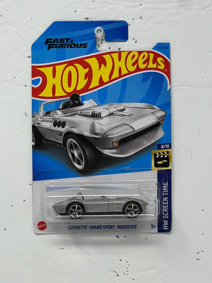Hot Wheels HW Screen Time Fast & Furious Corvette Sport Roadster POP Culture 1:64 Diecast