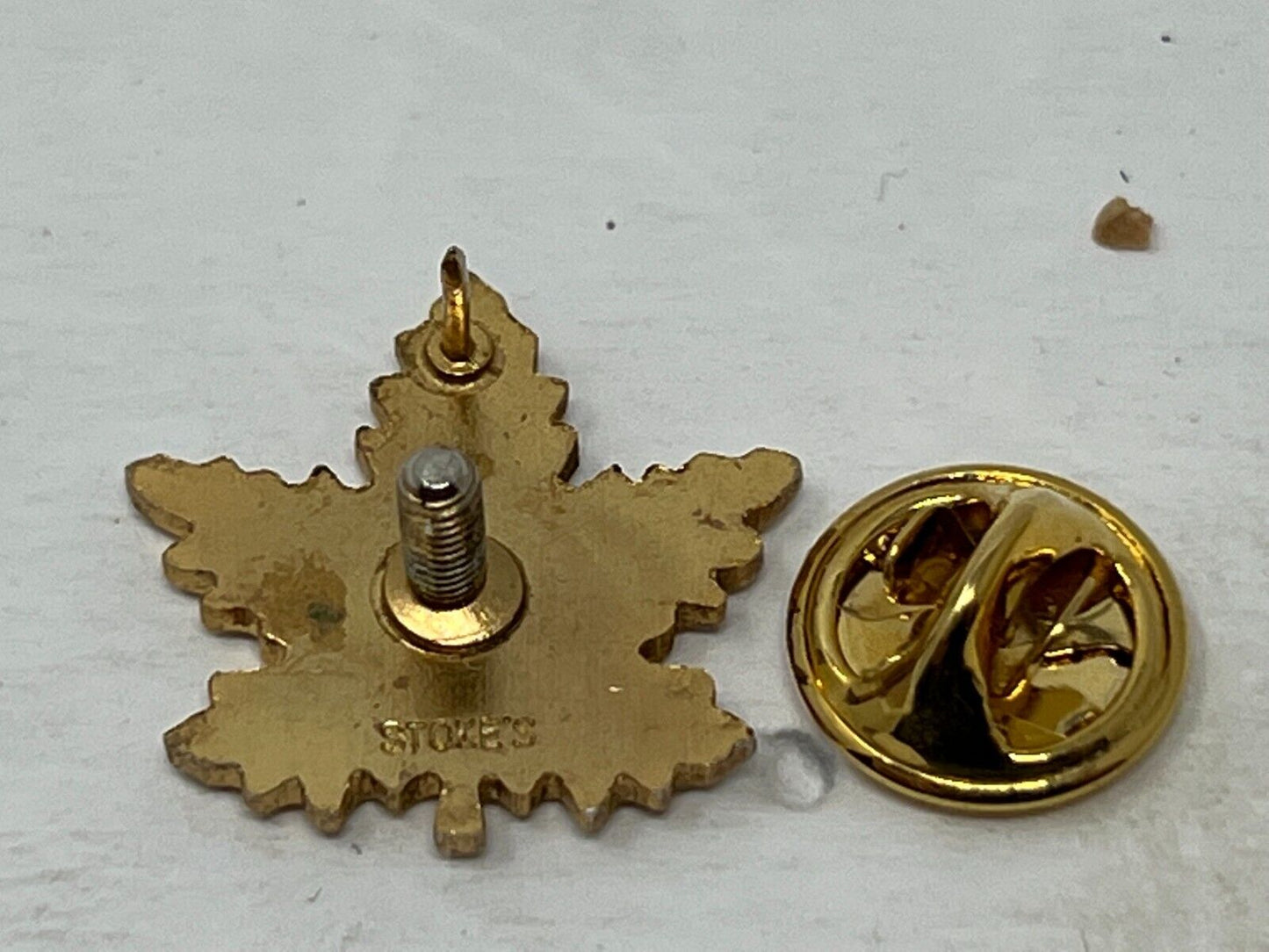 Maple Leaf Patriotic Lapel Pin