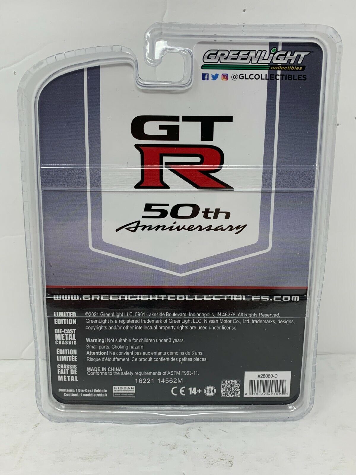 Greenlight GTR Nisssan GT-R (R35) 50th Anniversary 1:64 Diecast