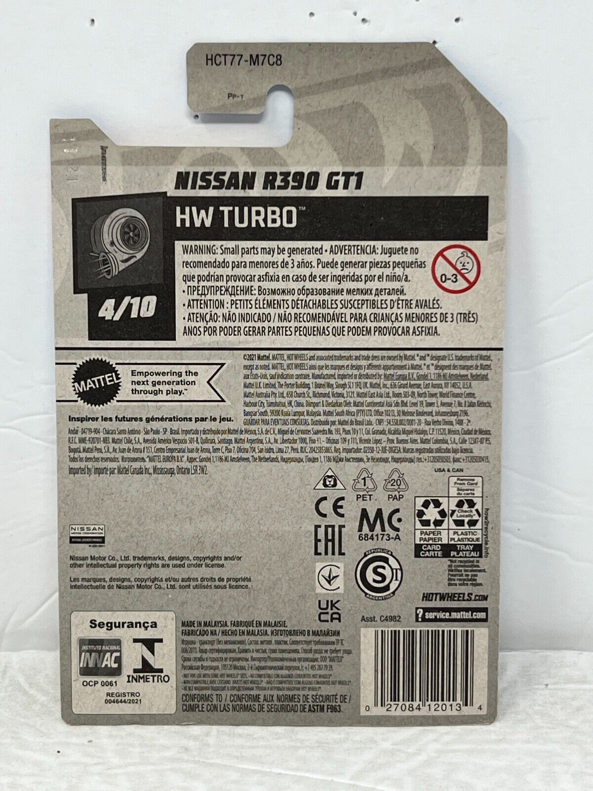 Hot Wheels HW Turbo Nissan R390 GTI JDM 1:64 Diecast