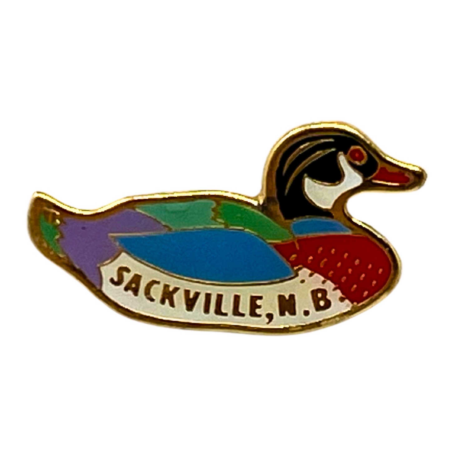 Sackville New Brunswick Duck Souvenir Cities & States Lapel Pin SP2 V2