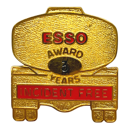 Esso Incident Free Award 3 Year Gas & Oil Lapel Pin