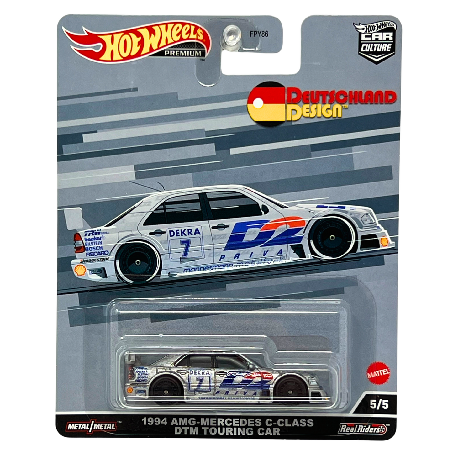 Hot Wheels Premium Deutschland Design 1994 AMG-Mercedes DTM Car 1:64 Diecast