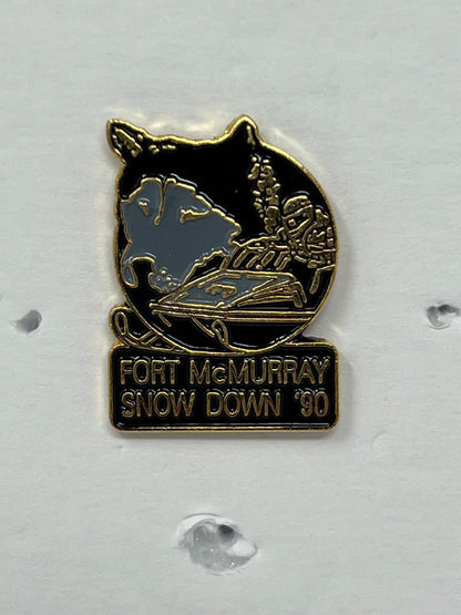 Fort McMurray Snow Down '90 Event Lapel Pin P2