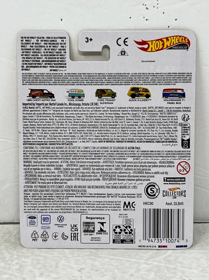 Hot Wheels Premium Pop Culture Mattel Brands 1985 Chevy Astro Van 1:64 Diecast