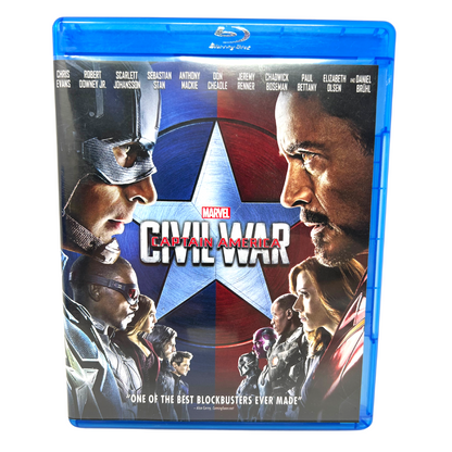 Captain America Civil War (Blu-ray, 2016) Marvel Studios Good Condition!!!