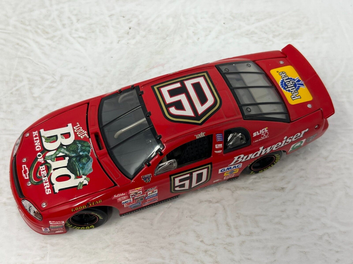 Action Nascar #50 Louie The Lizard Budweiser 1998 Chevy Monte Carlo 1:24 Diecast