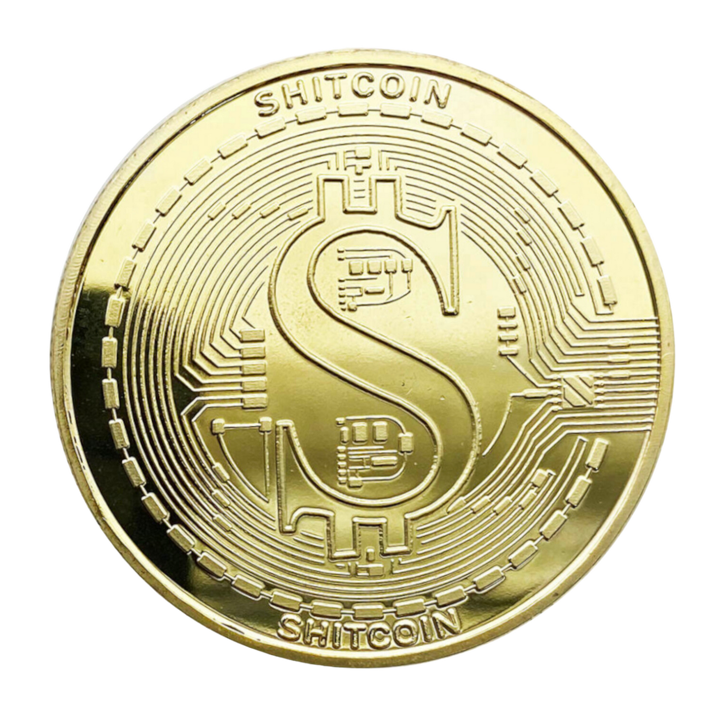 Shitcoin | STC Physical Crypto Coin Novelty Souvenir Token Gold Color