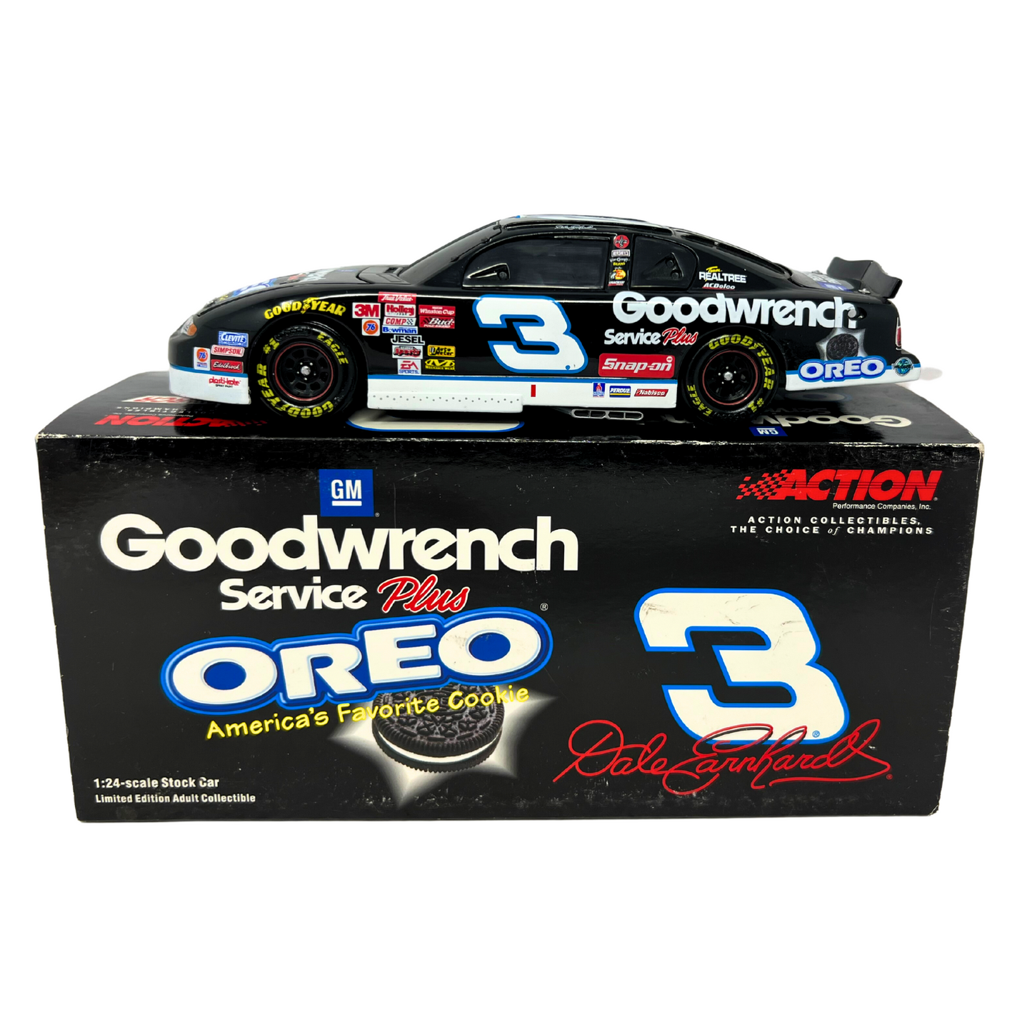 Action Nascar #3 Dale Earnhardt Sr. Oreo Goodwrench Black Window 1:24 Diecast