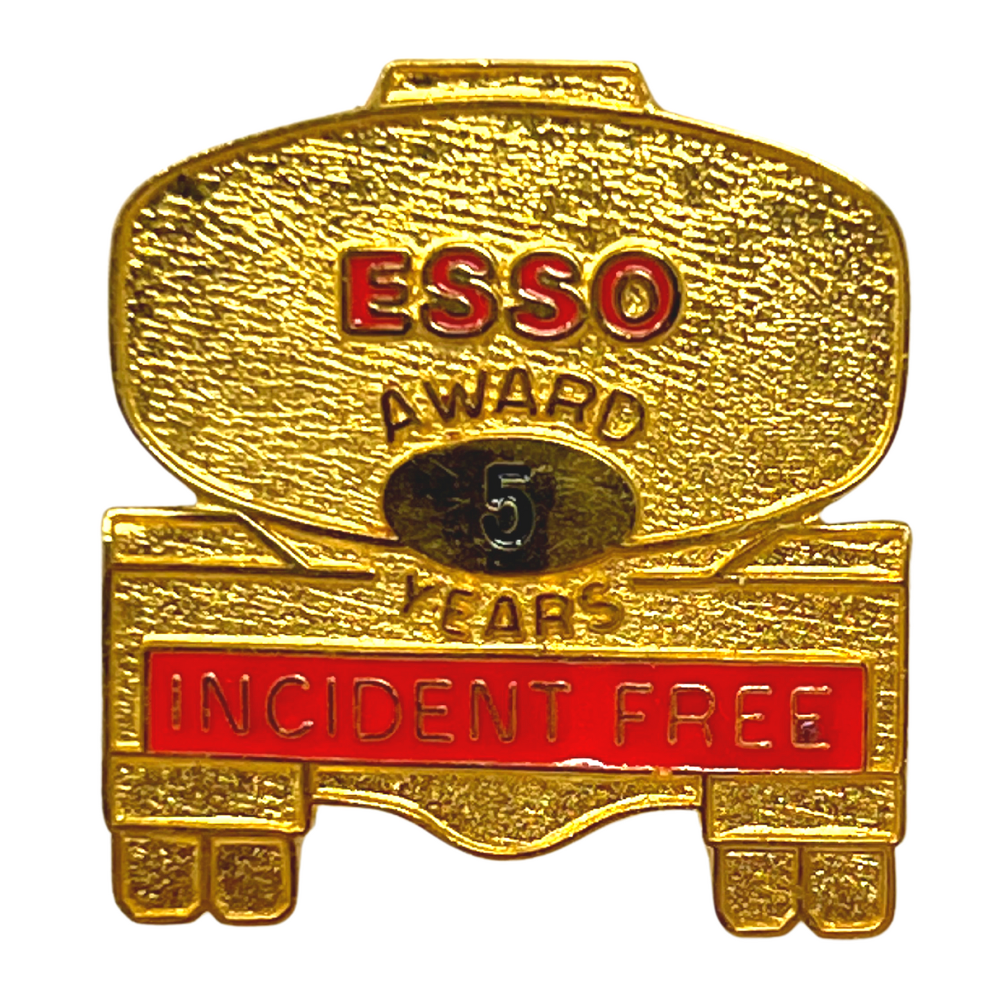 Esso Incident Free Award 5 Year Gas & Oil Lapel Pin