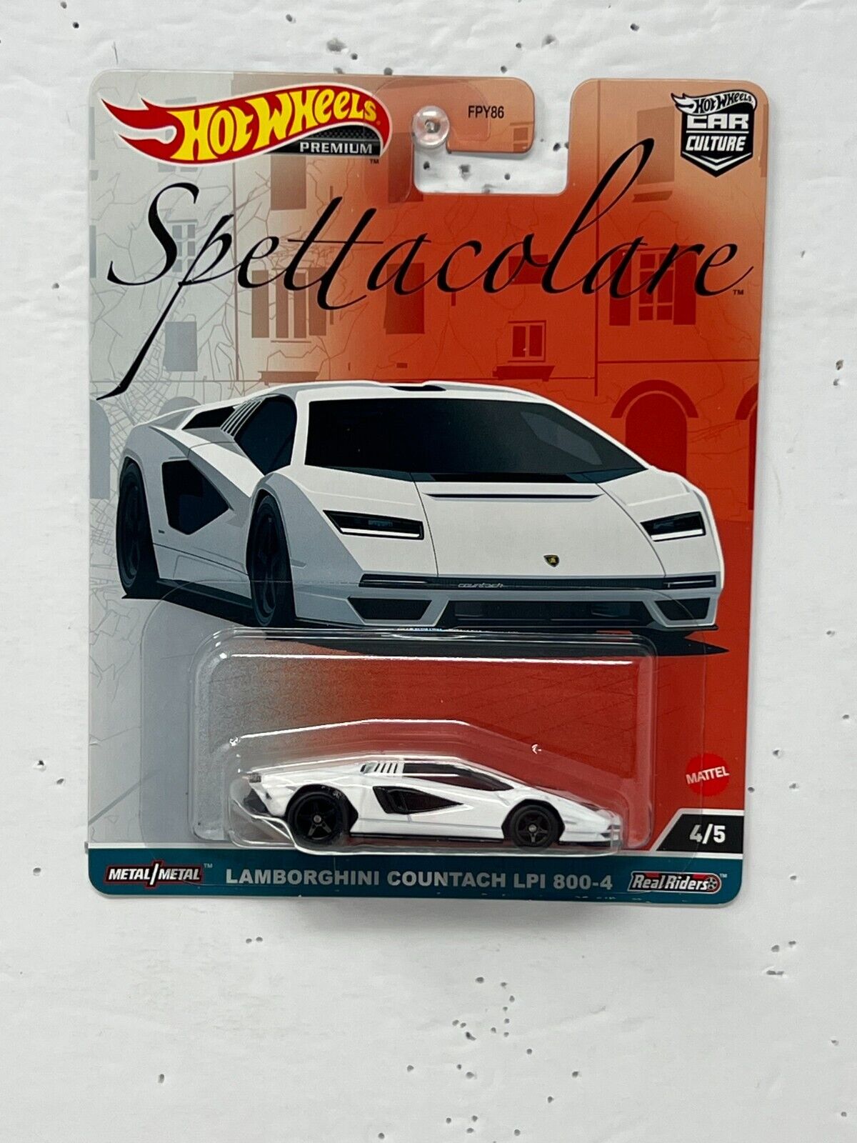 Hot Wheels Premium Spettacolare Lamborghini Countach LPI 800-4 1:64 Diecast