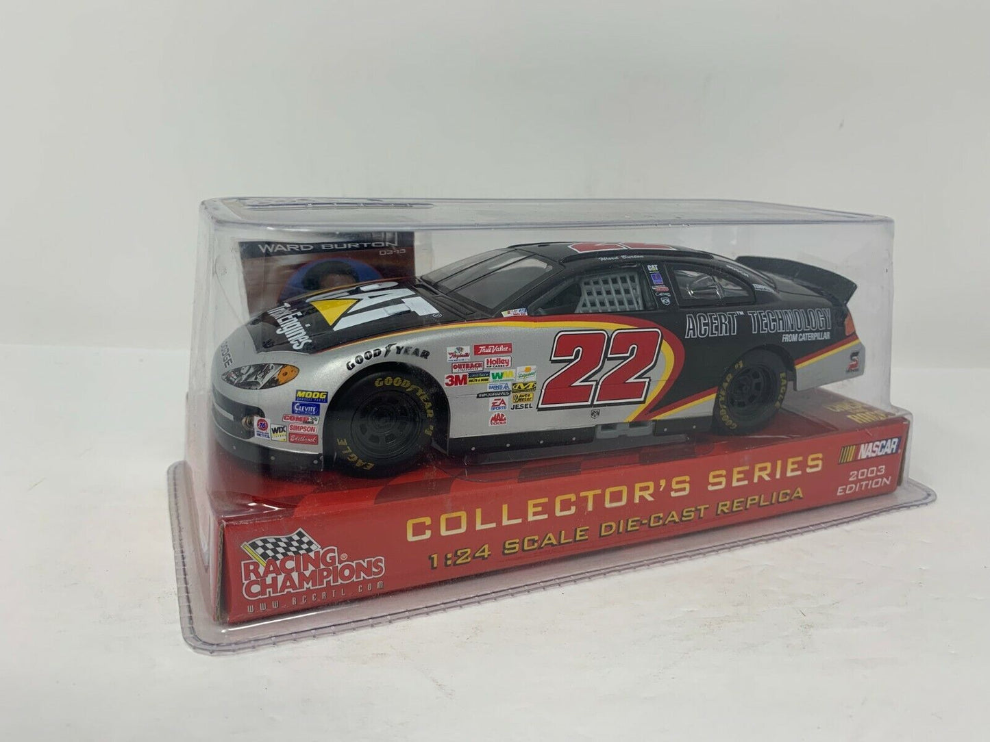 Racing Champions Nascar Ward Burton #22 CAT Chase the Race 1:24 Diecast