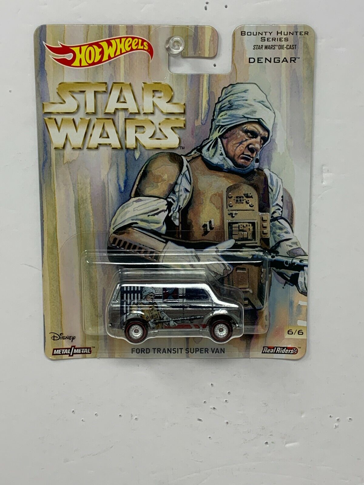 Hot Wheels Star Wars Bounty Hunter Dengar Ford Transit Super Van 1:64 Diecast