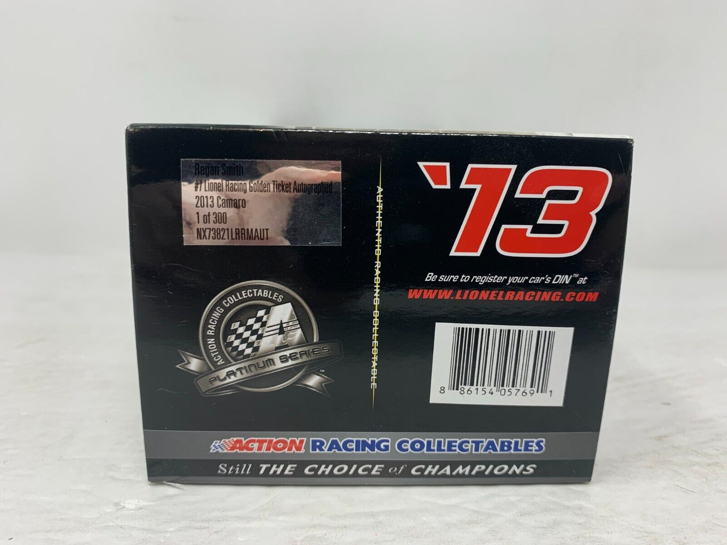 Lionel Racing Nascar #7 Regan Smith Golden Ticket Autographed Camaro 124 Diecast