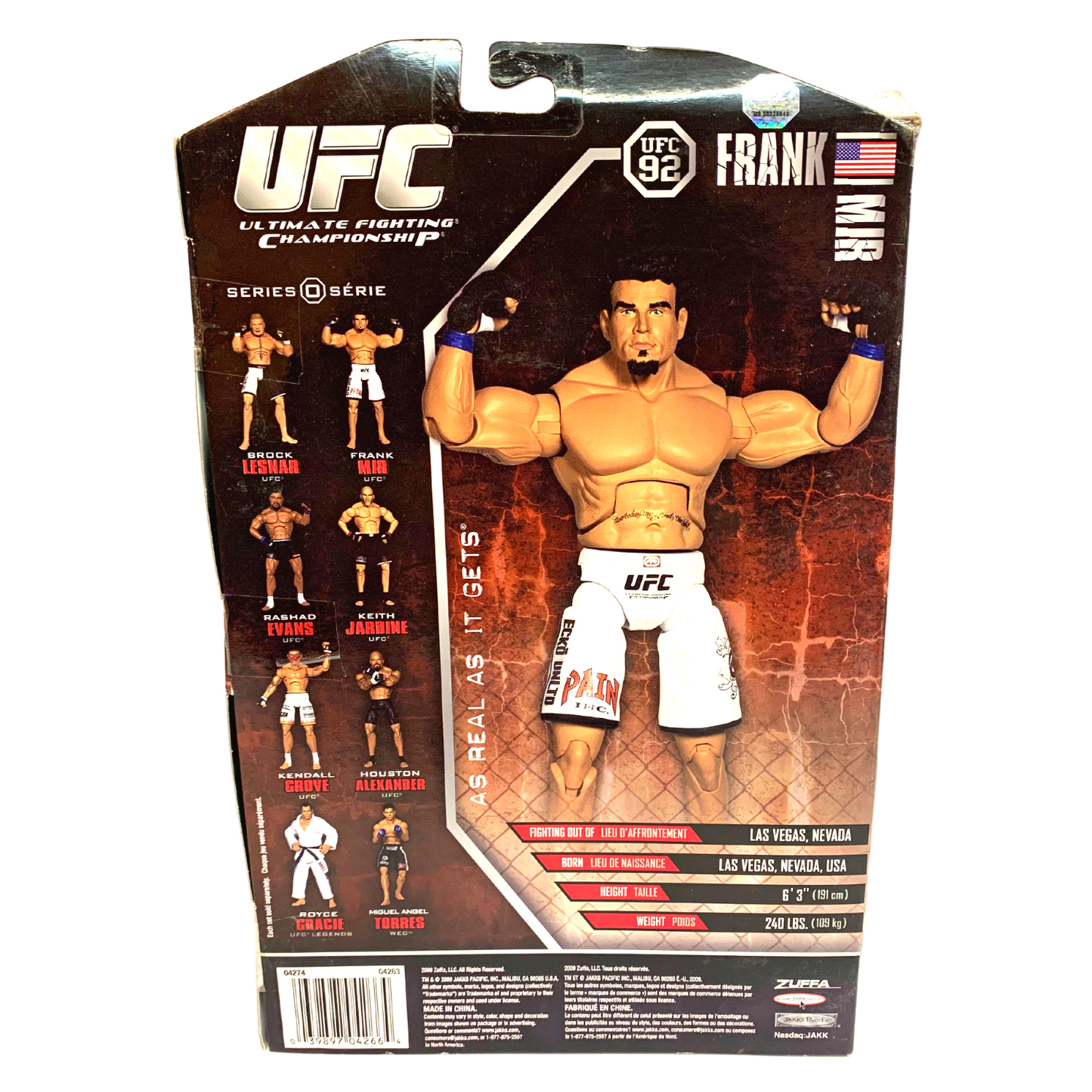 Jakks Pacific UFC Exclusive Series 0 Frank Mir Deluxe Action Figure UFC 92