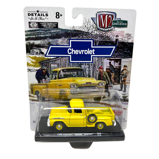 M2 Machines Auto-Drivers Chevrolet 1958 Chevrolet Apache Stepside 1:64 Diecast