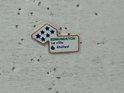 Edmunston New Brunswick La ville étoiles Souvenir Cities & States Lapel Pin SP2