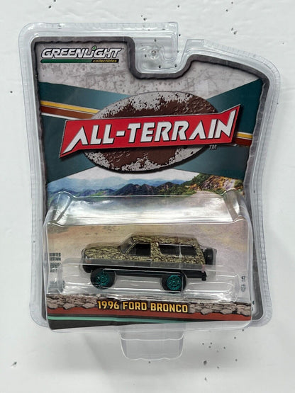 Greenlight All-Terrain 1996 Ford Bronco Green Machine 1:64 Diecast