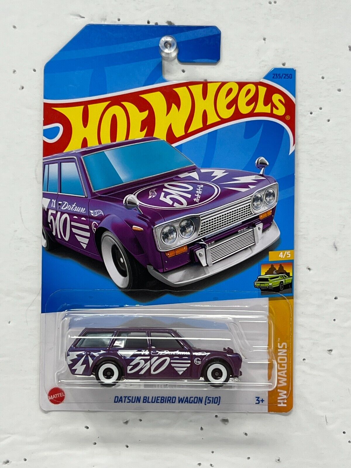 Hot Wheels HW Wagons Datsun Bluebird Wagon (510) JDM 1:64 Diecast Purple