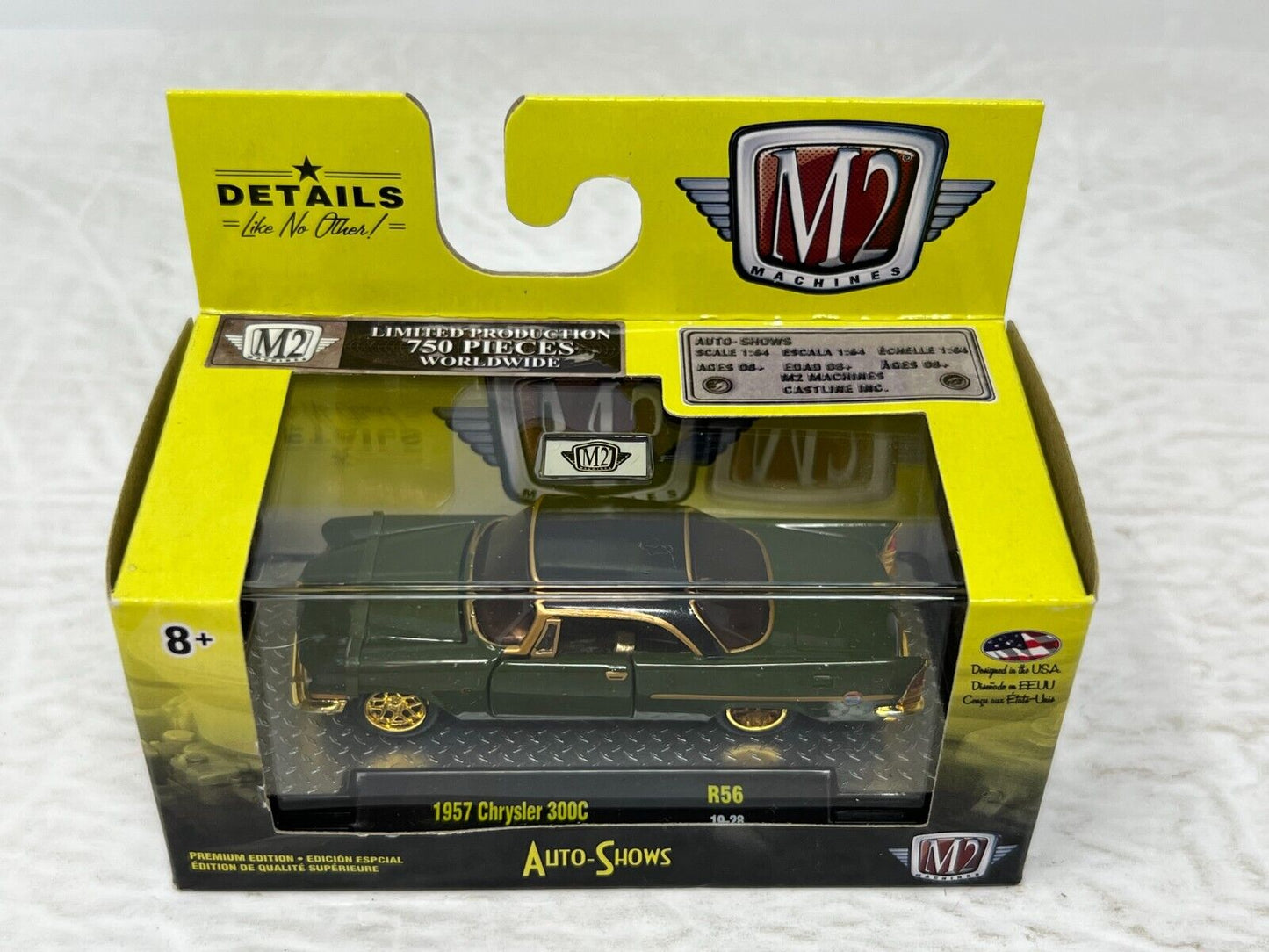 M2 Machines Auto-Shows 1957 Chrysler 300C CHASE 1:64 Diecast