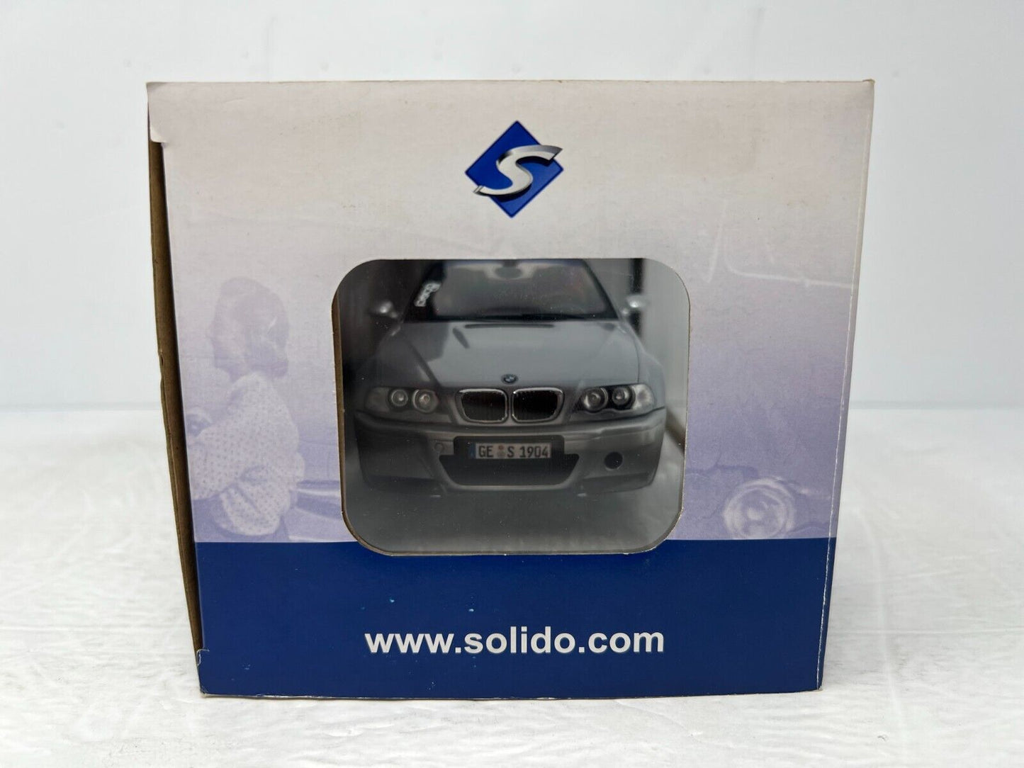 Solido 2003 BMW M3 E46 CSL Silver Grey 1:18 Diecast