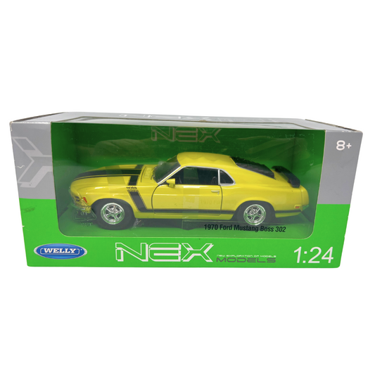 WELLY NEX Models 1970 Ford Mustang Boss 302 1:24 Diecast