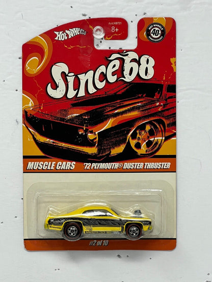 Hot Wheels Since '68 Muscle Cars '72 Plymouth Duster Thruster 1:64 Diecast
