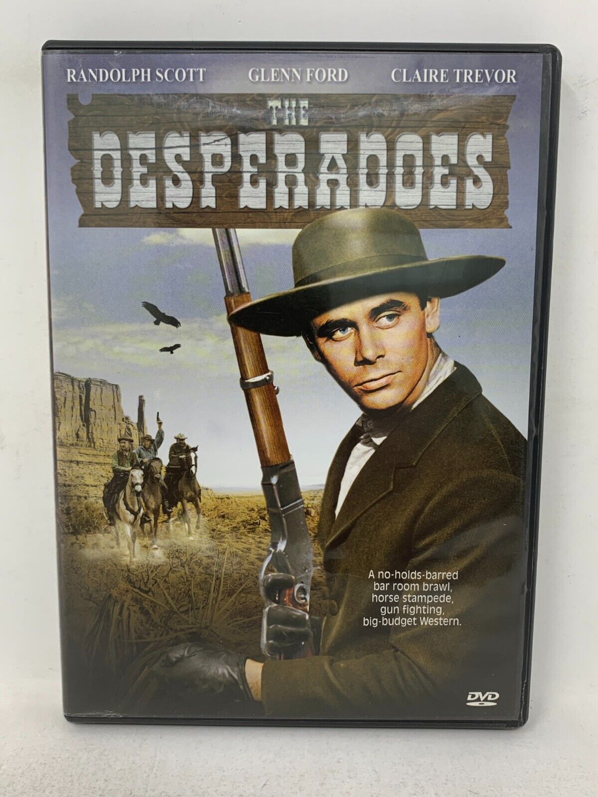 The Desperadoes (DVD, 2005) Randolph Scott Claire Trevor Western Good Condition!