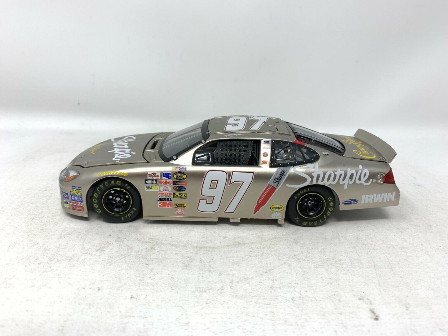 Team Caliber Nascar Kurt Busch #97 Sharpie Nickel Finish 2005 1:24 Diecast