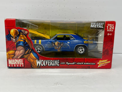 Johnny Lightning Marvel Wolverine 1970 Plymouth HEMI Barracuda 1:24 Diecast