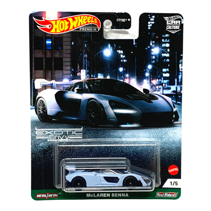 Hot Wheels Premium Car Culture Exotic Envy McLaren Senna 1:64 Diecast