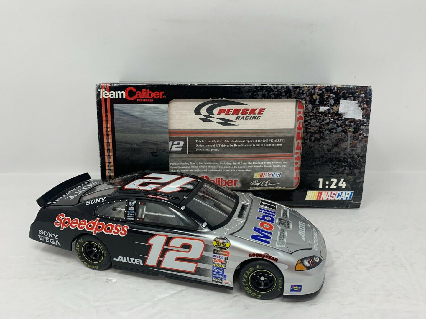 Team Caliber Nascar #12 Ryan Newman Alltel 2003 Dodge Intrepid RT 1:24 Diecast