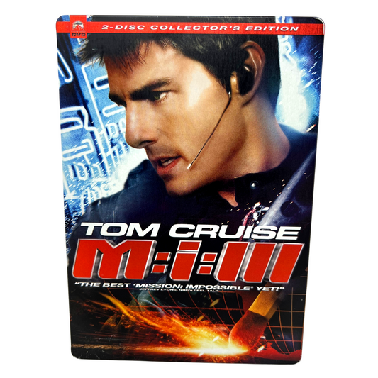 Mission Impossible III (DVD, 2006) Tom Cruise Action Movie Steelbook!!!