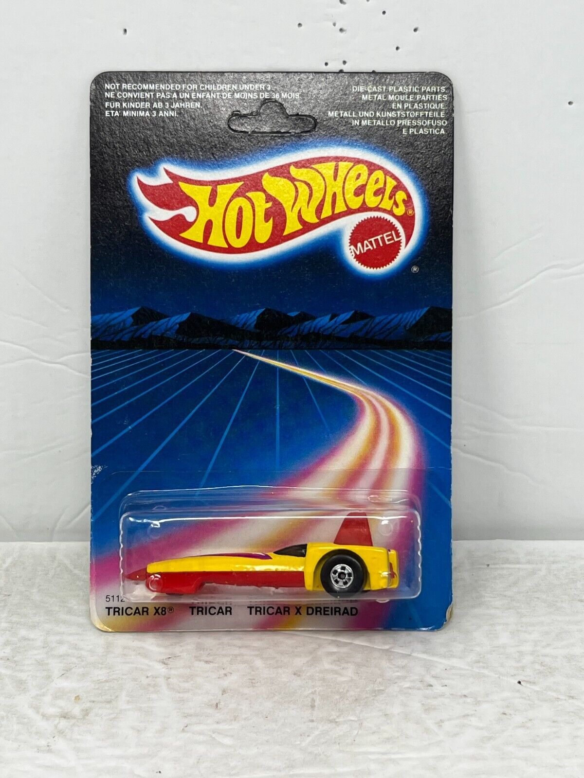 Hot Wheels 1987 Tricar X8 1:64 Diecast