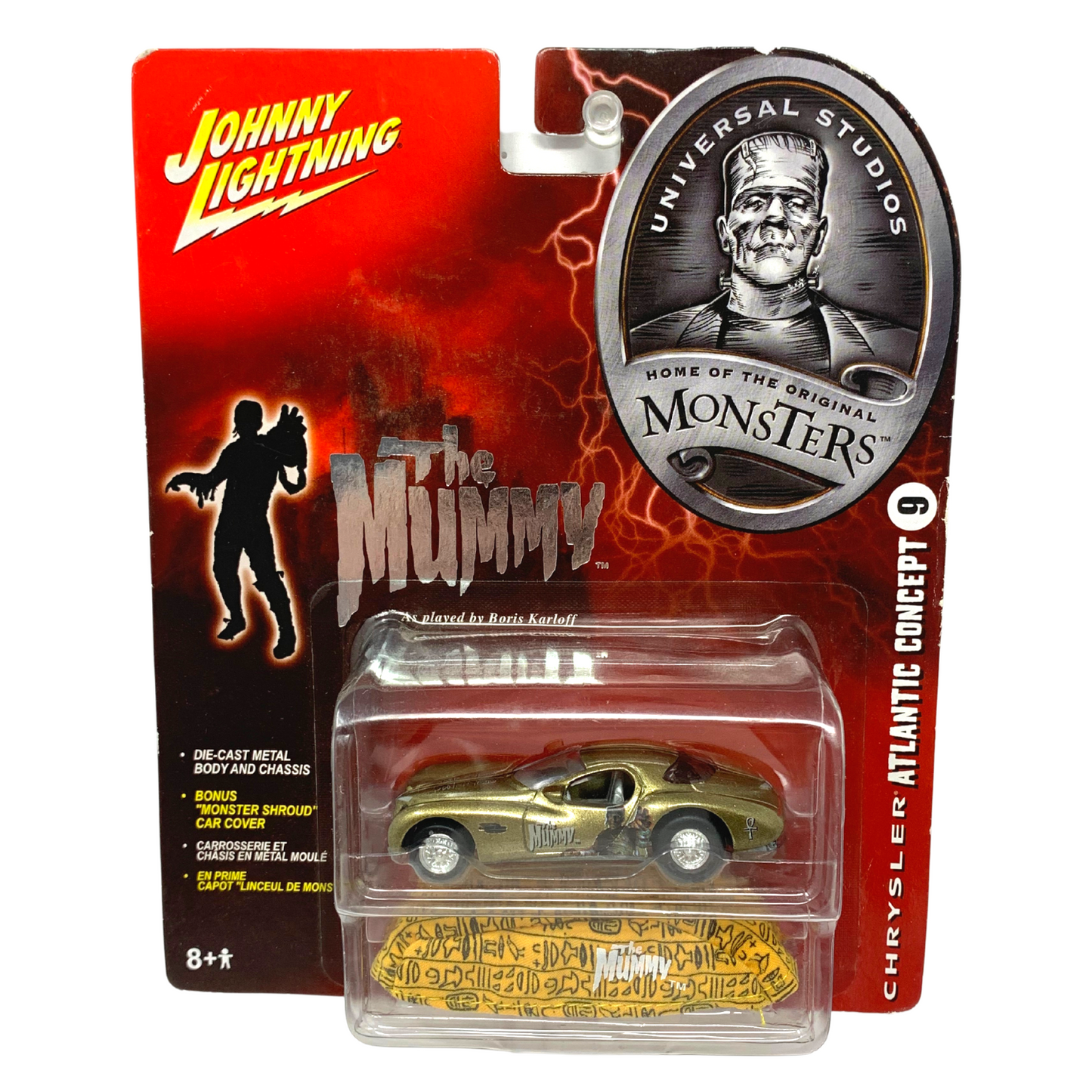 Johnny Lightning Monsters The Mummy Chrysler Atlantic Concept 1:64 Diecast