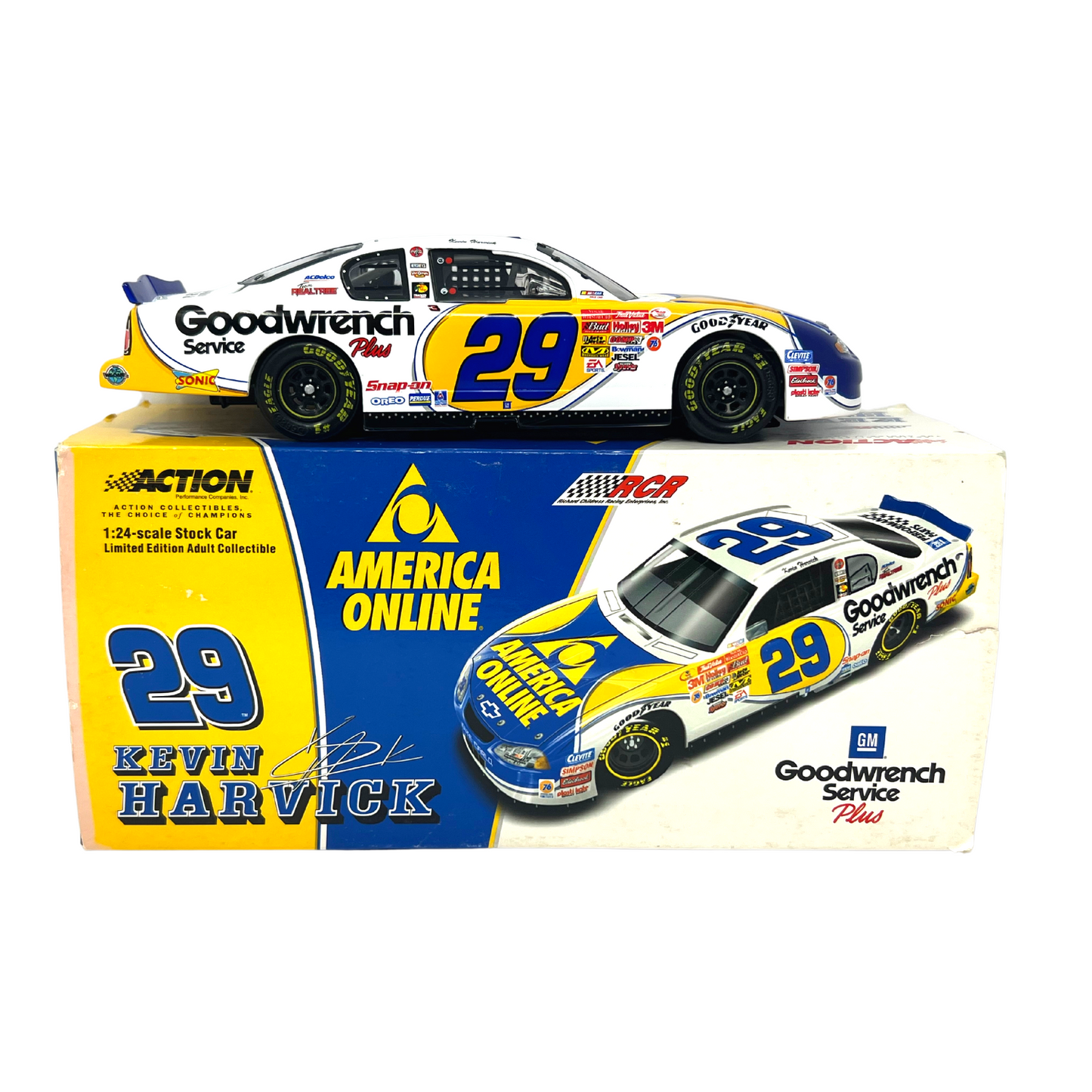 Action Nascar #29 Kevin Harvick AOL GM Goodwrench Monte Carlo 1:24 Diecast