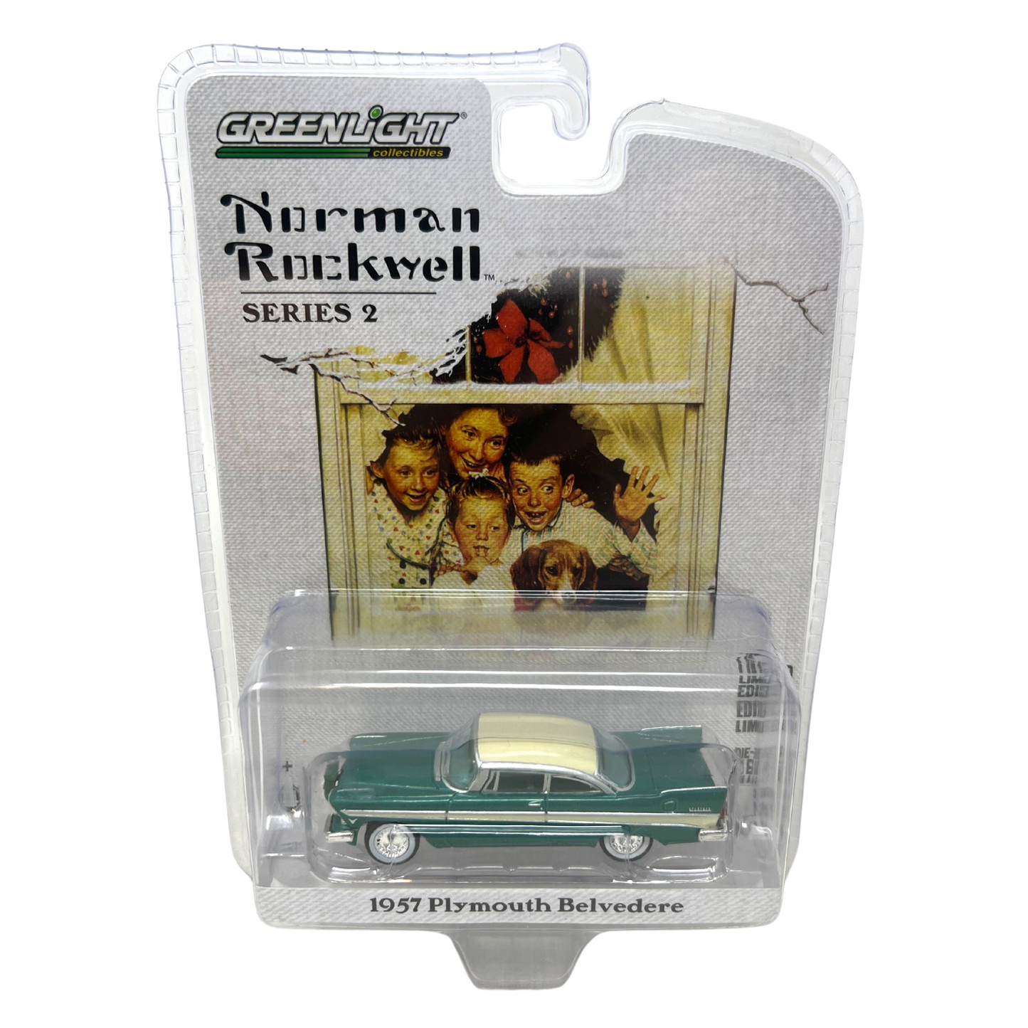 Greenlight Norman Rockwell Series 2 1957 Plymouth Belvedere 1:64 Diecast