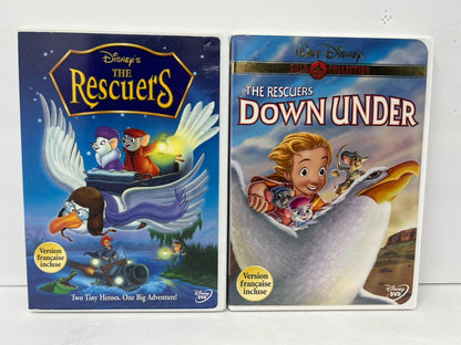 Disney The Rescuers 1 & 2 (DVD) Collection Lot Good Condition!!!