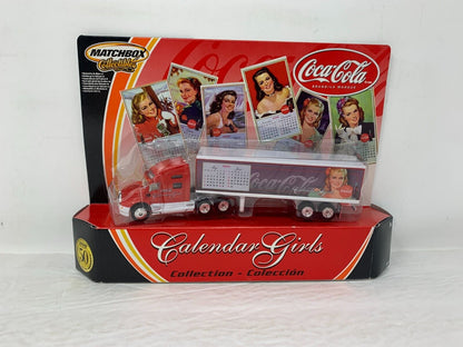 Matchbox Coca-Cola Calendar Girls Semi Truck 1:64 Diecast Complete Set of 6